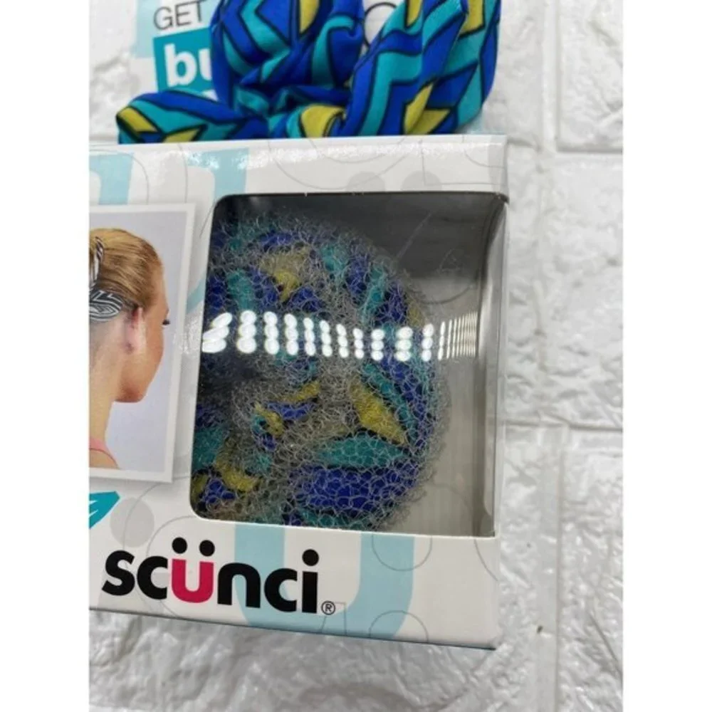 Scunci Hair Bun Maker Accessory 6 pc Kit -Women’s -Girls -Donut Ring Shaper + Bo